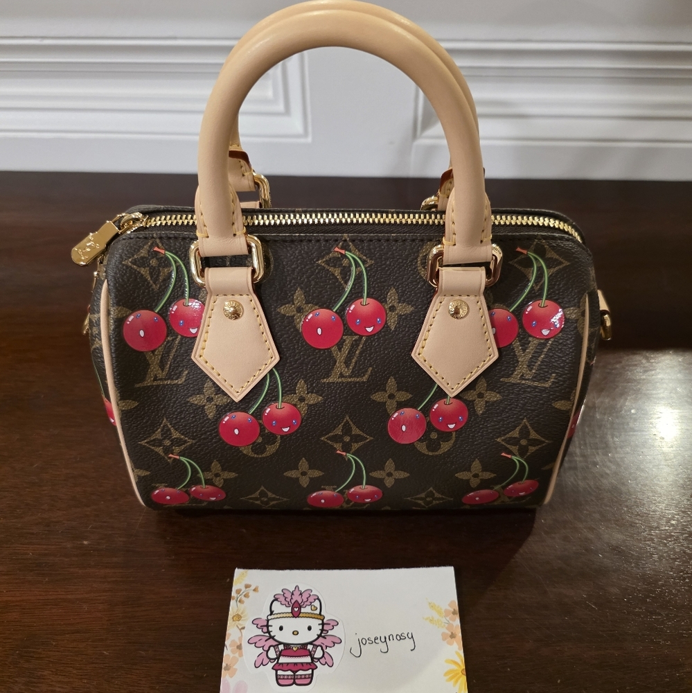 Authentic Louis Vuitton Cerises Speedy 20